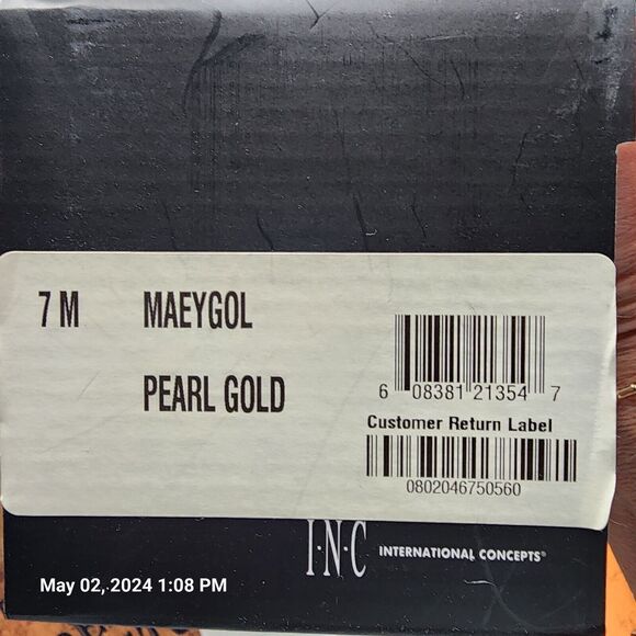 Inc International Concepts Women's Mabae Bow Flat Sandals, SilverBling Size 7M - Picture 7 of 11